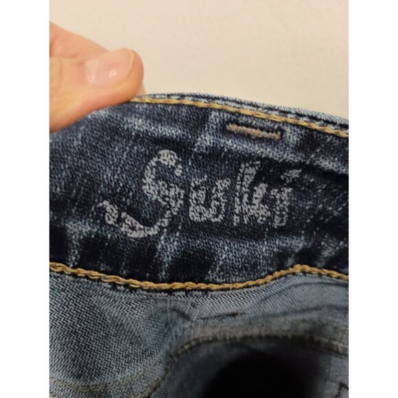 Silver Jeans Womens Suki Bootcut Jeans Size 36 Dark Blue Wash Denim Mid Rise - Picture 9 of 10